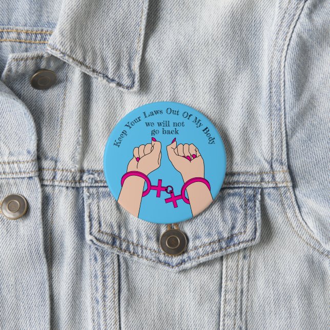 Pro Choice Get Out the Vote Autonomy Light Skin 7.5 Cm Round Badge (In Situ)