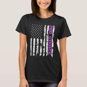 Pro Choice, Patriotic Purple American Pro Abortion T-Shirt