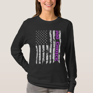 Pro Choice, Patriotic Purple American Pro Abortion T-Shirt