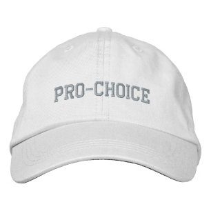 Pro Choice pink & white pro abortion rights Embroidered Hat
