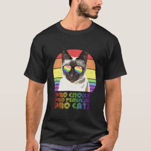 Pro Choice Pro Feminism Pro Cat LGBTQ Feminist T-Shirt