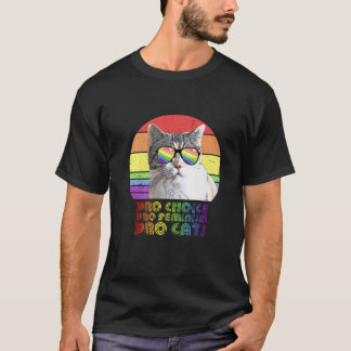 Pro Choice Pro Feminism Pro Cat LGBTQ Feminist T-Shirt