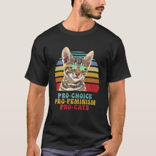 Pro Choice Pro Feminism Pro Cats Women's Rights Fe T-Shirt