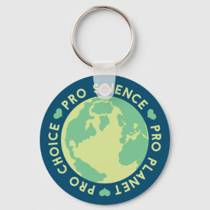 Pro Choice Pro Science Pro Planet Earth Key Ring