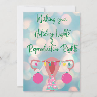 Pro Choice Reproductive Rights Christmas Cards