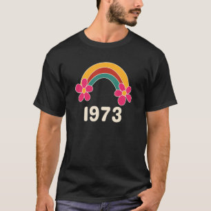 Pro Choice Retro Vintage Rainbow 1973 Feminism 197 T-Shirt