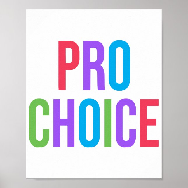 Pro-Choice Roe v Wade Feminist Women's Rights  Poster (Front)