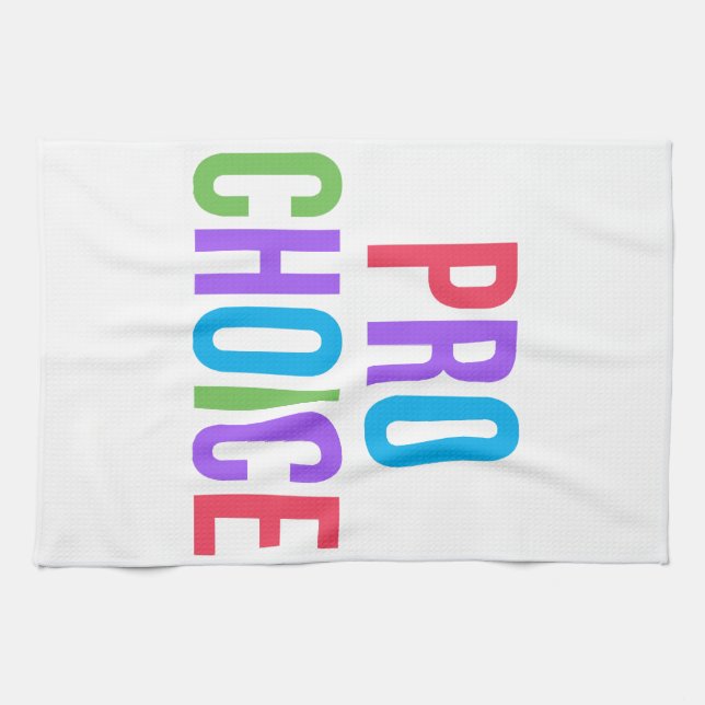 Pro-Choice Roe v Wade Feminist Women's Rights  Tea Towel (Horizontal)