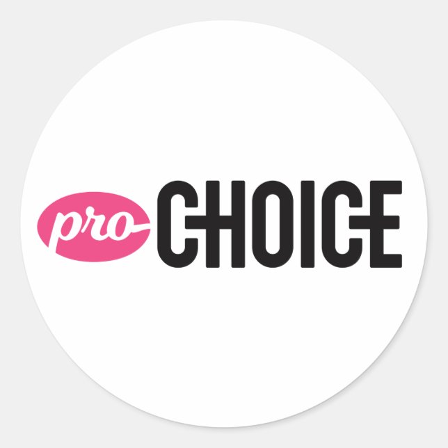 Pro-Choice Round Sticker (Sheet of 4) (Front)