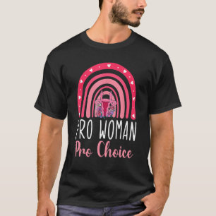 Pro Choice Womens Prochoice Rainbow Feminism Repro T-Shirt