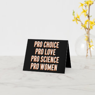 Pro Choice Women's Rights Feminist Patriarchy LGBT Card