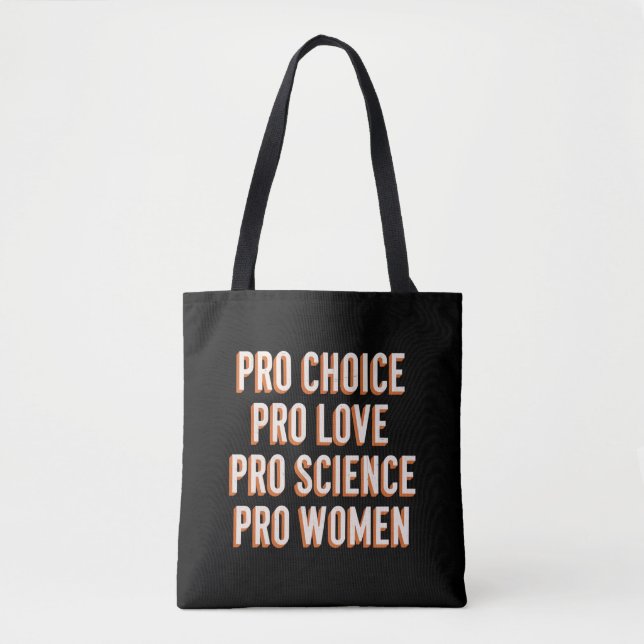 Pro Choice Women's Rights Feminist Patriarchy LGBT Tote Bag (Front)
