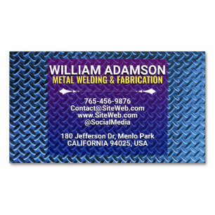 Pro Contractor   Metal Fabrication & Welding  Magnetic Business Card