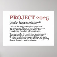 Pro Democracy Anti Project 2025 Republican Trump 