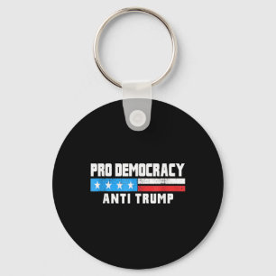 Pro Democracy - Anti Trump 4th Of July Patriotic F Key Ring