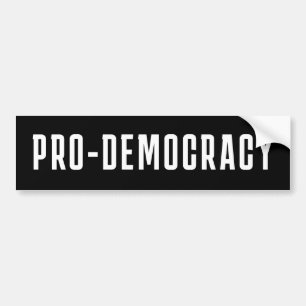 Pro-Democracy Bumper Sticker