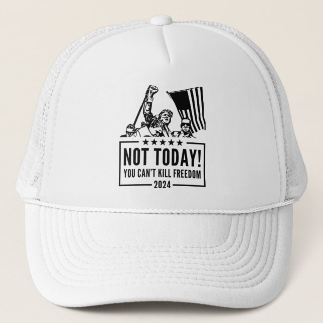 Pro-Democracy Trump 2024 Trucker Hat (Front)