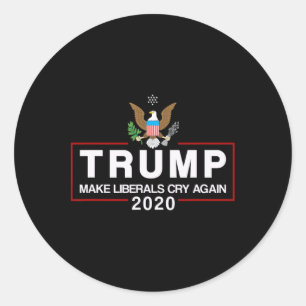 Pro Donald Trump Election Republican Gop Classic Round Sticker