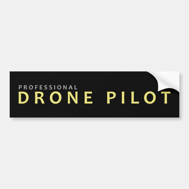 Pro Drone Pilot Bumper Sticker (Front)