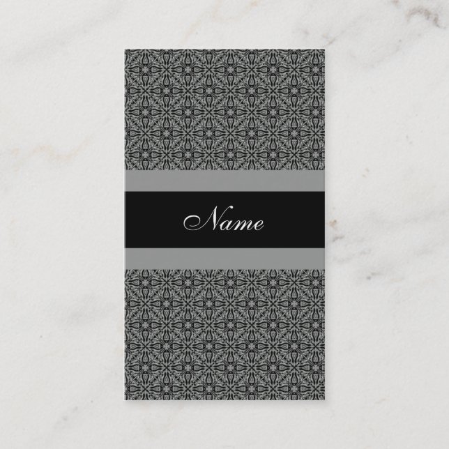 Pro Elegance Business Card, Grey Card (Front)