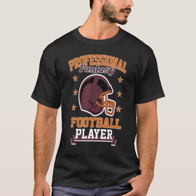 Pro Fantasy Football Player Retro Draught Party Ki T-Shirt (Front)