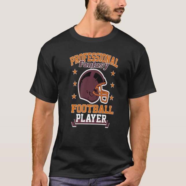 Pro Fantasy Football Player Retro Draught Party Ki T-Shirt (Front)