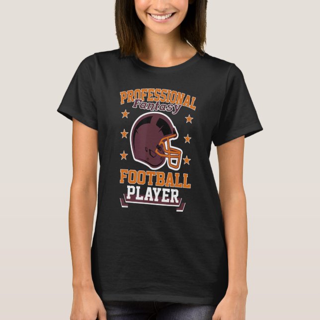 Pro Fantasy Football Player Retro Draught Party Ki T-Shirt (Front)