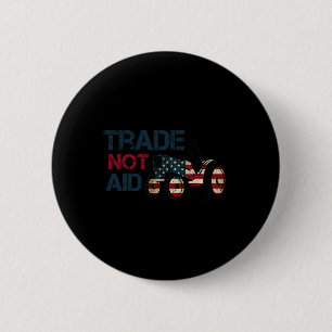 Pro-farmers Anti Tariff Trump Trade Policy  6 Cm Round Badge