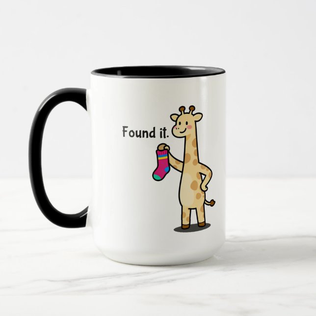 Pro-Finder Giraffe Funny Coffee Mug (Left)