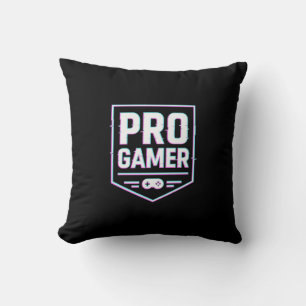 PRO GAMER — Neon Glitch Shield Cushion