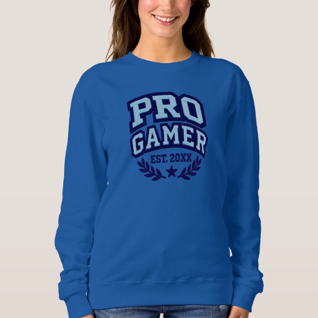 PRO GAMER — Varsity Chenille Patch Sweatshirt (Front)