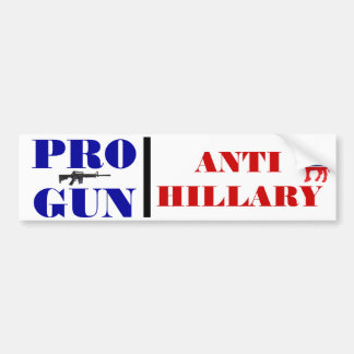 Pro Gun, Anti Obama, Anti Hillary, Anti Democrat Bumper Sticker