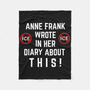 Pro Immigrant Anti Ice Anti Discrimination Anti Tr Fleece Blanket