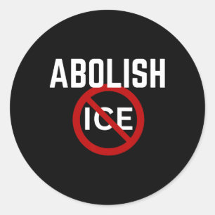 Pro Immigrant Anti Ice Anti Trump 1 Classic Round Sticker