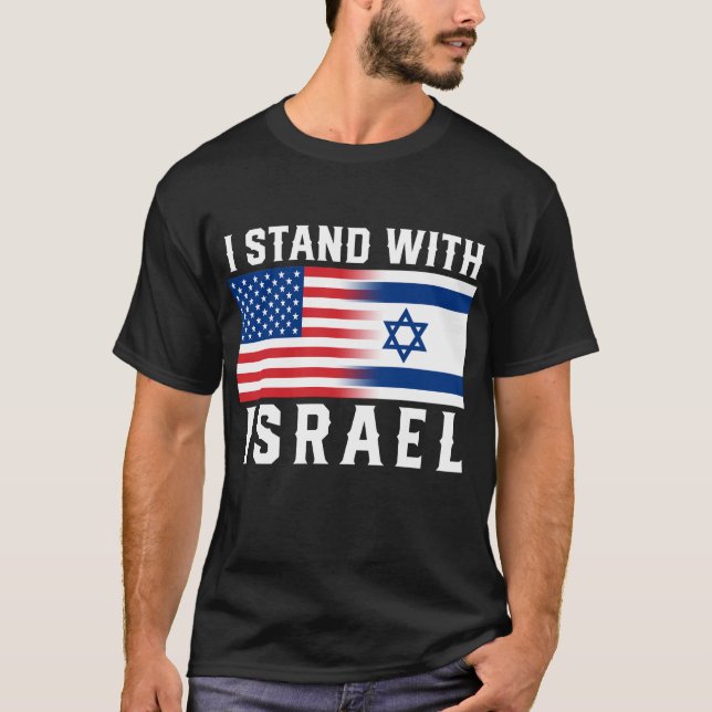 Pro-Israel I Stand With Israel T-Shirt (Front)