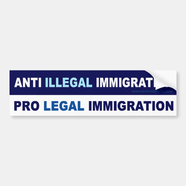 Pro LEGAL Immigration Bumper Sticker (Front)
