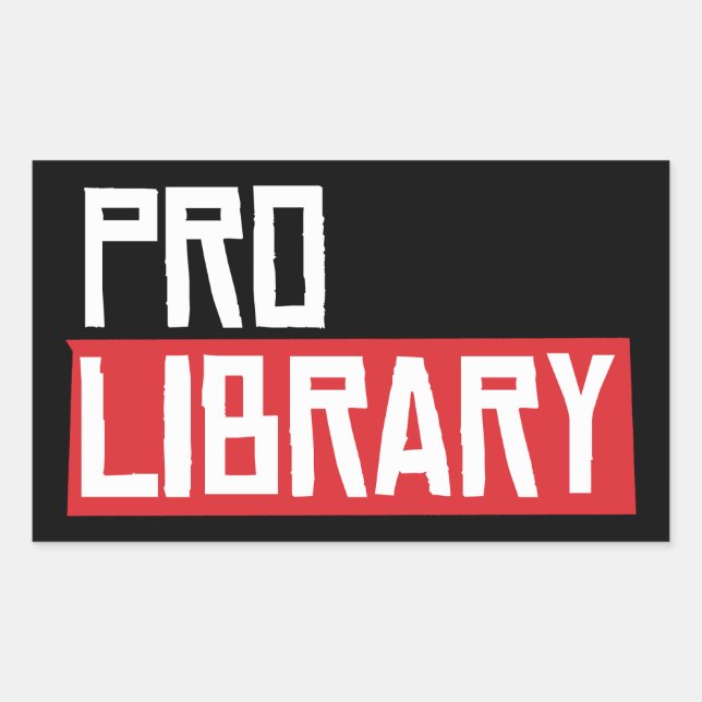 PRO LIBRARY RECTANGULAR STICKER (Front)