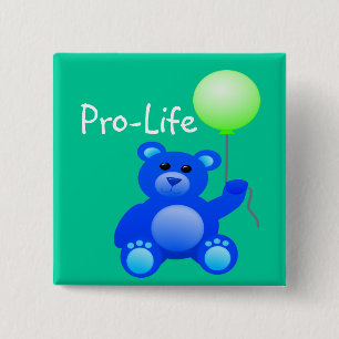 Pro-Life 15 Cm Square Badge
