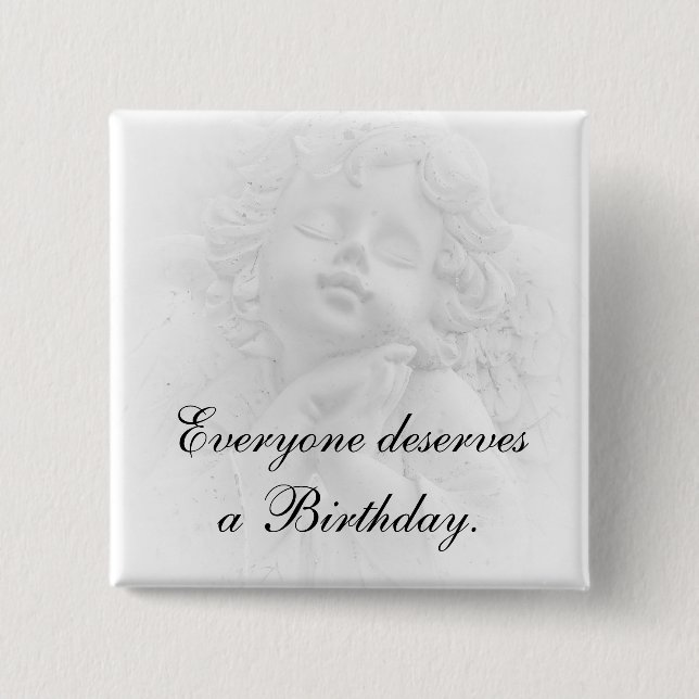 Pro Life 15 Cm Square Badge (Front)