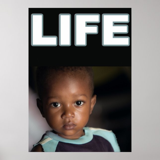 PRO-LIFE AFRICAN AMERICAN BLACK CHILD POSTER (Front)