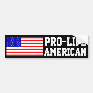 Pro-Life American Bumper Sticker