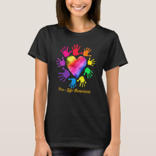 Pro Life Awareness Hands Pro Life T-Shirt