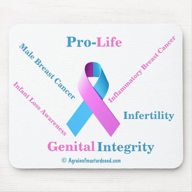 Pro-Life Awareness Mouse Pad (Front)