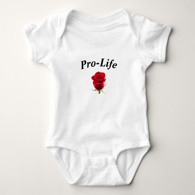 Pro-Life baby one-piece Bodysuit (Front)