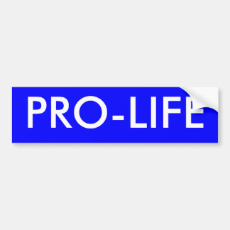 PRO-LIFE BUMPER STICKER