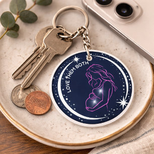 Pro-Life Christian Symbol Eternal Soul Mum Baby  Key Ring