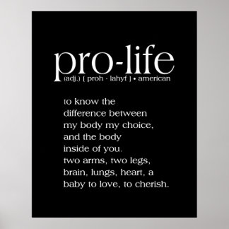 Pro-Life Definition Wall Art