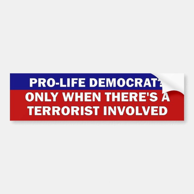 Pro-Life Democrat? Bumper Sticker (Front)