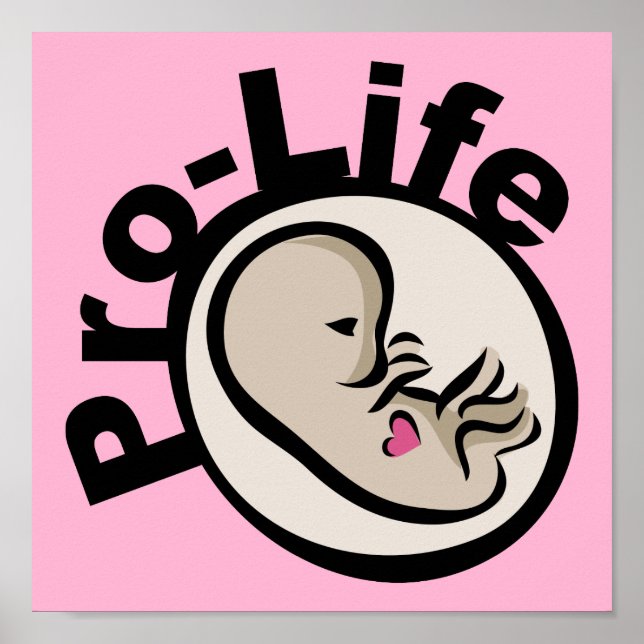 Pro-Life Foetus Design Poster (Front)