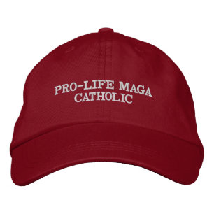 PRO-LIFE MAGA CATHOLIC EMBROIDERED HAT